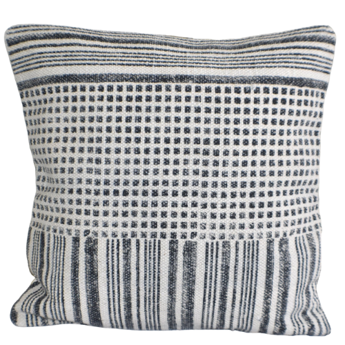 Geometrical Block Print Cotton Dari Cushion Cover Euro Size 65cm - Adore India   