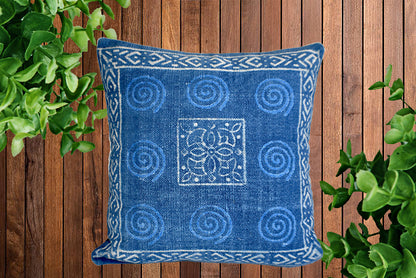 Block Print Heavy Cotton Dari Cushion Cover 60x60cm