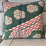 Indian Handmade Vintage Kantha Cotton Cushion Cover 50cm -123
