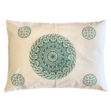 Green Mandala Cushion Pillow Cover