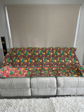 Indian Handmade Cotton Reversible Vintage Kantha Quilt Bedspread Throw Aashima